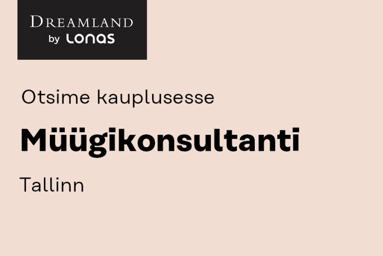 Müügikonsultant – Tallinn