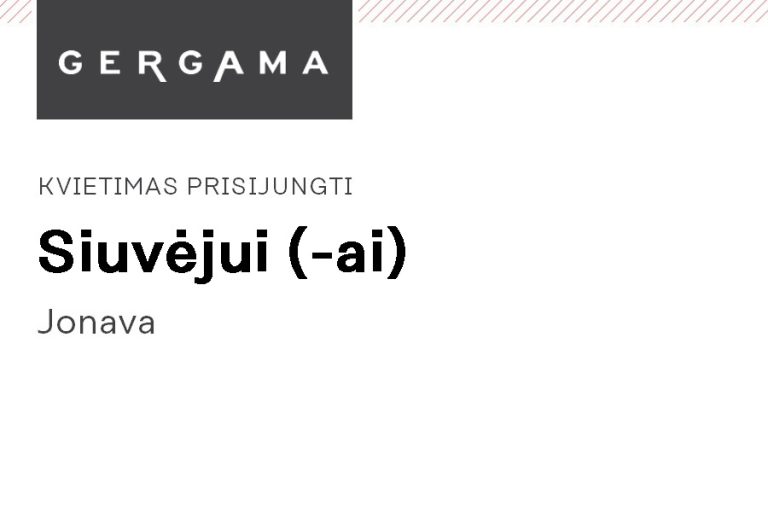 Siuvėjas (-a) Jonavoje