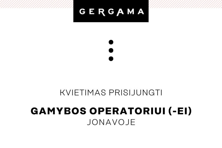 Gamybos operatorius (-ė) Jonavoje